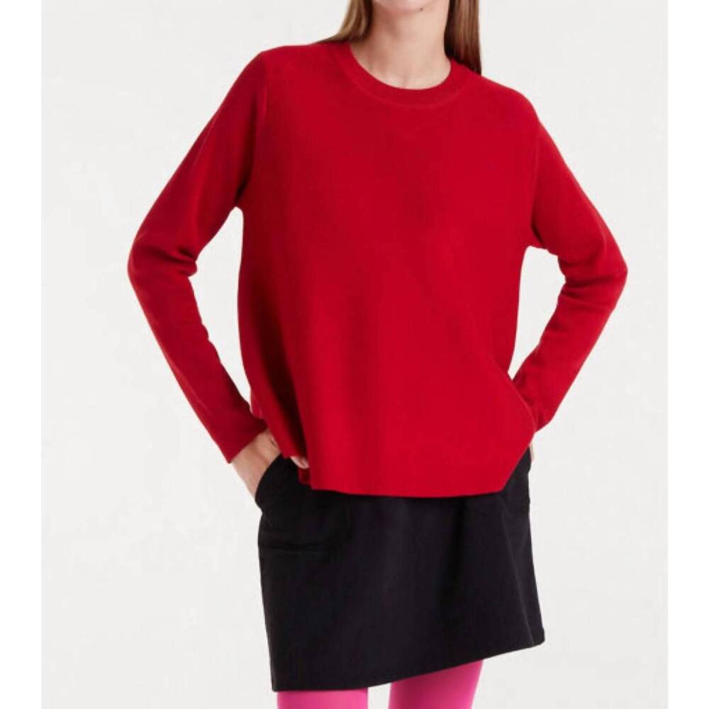 NEW COMPAÑÍA FANTÁSTICA jersey crewneck sweater in red